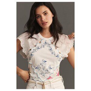 By Anthropologie Pieced Hanky Crop Top